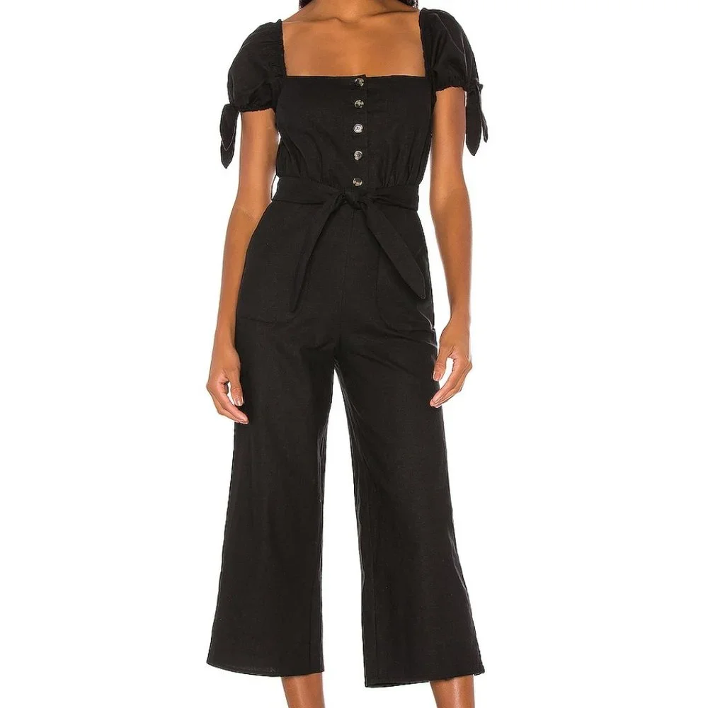 NEW MAJORELLE Whitman Jumpsuit in Black from REVOLVE Size Large - Picture 4 of 5